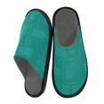 thumbnail image 2 of IAUYY Memory Foam House Slippers Suitable for Both Men and Women. Comfortable, Anti-Slip Plush Flat-Bottomed Slippers The Best Holiday Gift Green Line Pattern, 2 of 9
