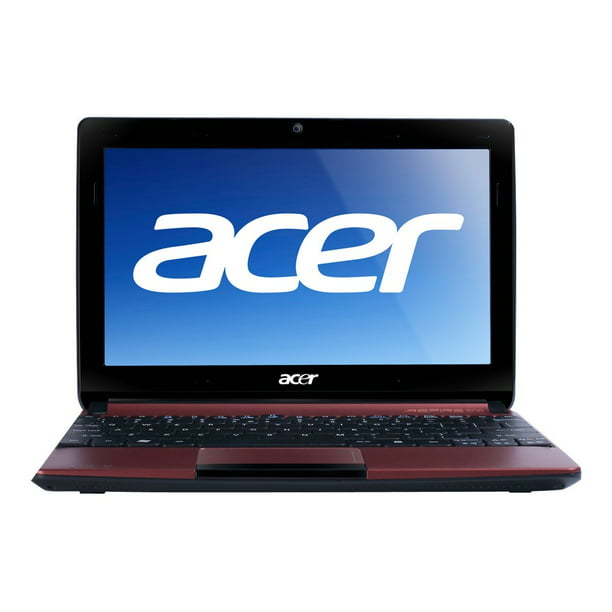 Acer Aspire ONE D257-13450 Intel Atom N570 / 1.66 GHz - Windows 7 Starter - GMA 3150 - GB RAM 250 GB - 10.1" CrystalBrite 1024 x 600 - burgundy red - Walmart.com