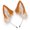 f white, variant on Handcraft Faux Furs Cats Wolf Foxes Dog Ears Headband Halloween Cosplay Party Costume Furry Ears Hair Hoop Gift