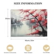 thumbnail image 2 of ONETECH Traditional Chinese Painting Pink Plum Blossom Canvas Wall Art Modern Black and White Landscape Artwork, 2 of 5