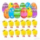 thumbnail image 5 of Huevo de Pascua relleno para fiestas, lindo animal de dibujos animados, decoración prellenada para Estilo F, 5 of 8
