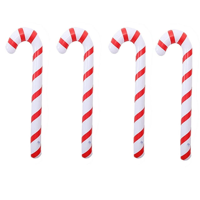 Binwennn Bling Home Decorations Inflatable Candy Canes Christmas Canes Balloons Outdoor Candy Canes Decoration