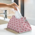 thumbnail image 6 of Salouo Strawberries Pattern Long Tissue Box Cover Rectangular–Plus Size Tissue Box Holder Modern LeatheLarge Tissue Holder for Bathroom Car & Office Decor, 6 of 7