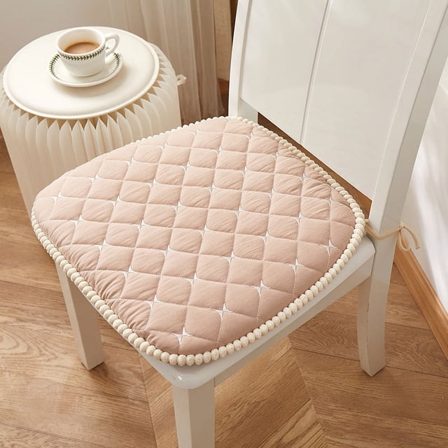 Nvzi Cojín para jardín, terraza, hogar, cocina, oficina, grueso y cómodo, 16,53 x 17,32 pulgadas (beige)