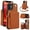 Brown, variant on Crossbody Wallet Case for iPhone 12 12 Pro, RFID Blocking Zipper Handbag Purse Flip Cover, Kickstand Folio Case Card Slots Holder Wrist Strap Lanyard