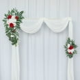 thumbnail image 4 of Wedding Front Door Decorations Artificial Flowers Pack of 2 for Wedding Ceremony Party Door Decor Length 29.5 Inch and 17.7Inch, 4 of 12