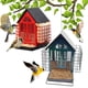 thumbnail image 1 of Comedero metálico exterior para pájaros con gancho colgante - acero inoxidable a prueba de óxido, 27x14x50cm, decoración de jardín para atraer aves salvajes, 1 of 5
