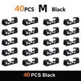 thumbnail image 1 of 40/60Pcs Acrylic Cable Organizer Clips Wire Winder Holder Reusable Cable Manager Management Powerful Adhesive Hooks 40 M Black, 1 of 6