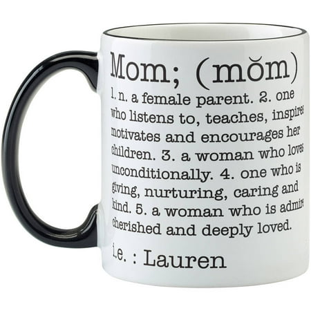 Personalized Travel Coffee Mug - Personalized Define Her Coffee Mug, 11 oz - Mom