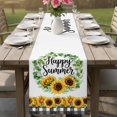 thumbnail image 4 of Summer Sunflowers Table Runner 90 Inches, Pastoral Botanical Garden Flowers Bed Runner Dresser Scarves Tabletop for Indoor Outdoor Parties/Ceremony/Banquet, 13" x 90", 4 of 9
