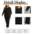 thumbnail image 5 of Cuteduck Womens Plus Size Two Piece Outfit sets Winter Casual Lounge Sweatsuits Long Sleeve Sets with Pocket 1X-5X, 5 of 7