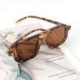 thumbnail image 5 of Gafas de sol cuadradas con doble puente para hombre y mujer, lentes con degradado, UV400, polígono Retro, 5 of 5