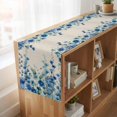 thumbnail image 6 of Table Runners 90 Inches Long Dress Scarves, Spring Blue Floral Farmhouse Coffee/Dining/Kitchen Table Runner for Living Room, Farmhouse Weeping Floral Leaves Burlap 13x90 Inch, 6 of 9