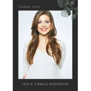 Embroidered Notice Graduation Thank You Card