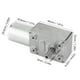 thumbnail image 4 of Motor totalmente metálico resistente al desgaste Motor de reducción de Velocidad robots Cerraduras electrónicas Cabezales de cuna 12/24 V CC Otros, 4 of 8