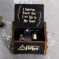 thumbnail image 4 of Manivela de mano de madera tallada antigua para niños, caja de música de Parque Jurásico de Reina, regalo de Navidad, suministro de fiesta de cumpleaños, juguete nuevo, 4 of 4