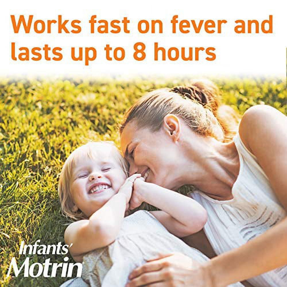 Motrin Concentrated Infants' Drops Pain Reliever/Fever Reducer, Berry Flavor 0.50 oz (Pack of 2)