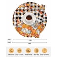 thumbnail image 6 of 15 Inch Round Placemats Set of 6, Orange Pumpkin Gnomes Fall Non Slip Heat Insulation PP Table Mats, Branches Thanksgiving Leaves Plaid Washable Place Mats for Kitchen Dining Party Table Decor, 6 of 7