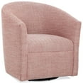 thumbnail image 1 of Comfort Pointe Lynton Fauteuil d'Appoint Pivotant en Tissu Rouge Brique Henné, 1 of 7