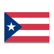 Magnet Me Up Puerto Rican Flag Vinyl Magnet Decal, 4x6 Inc, Red, White, and Blue