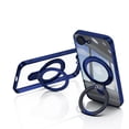 thumbnail image 3 of Allytechgroup Case for Apple iPhone 16e [Compatible with MagSafe], 360° Rotatable Invisible Magnetic Ring  Stand [Camera Lens Protector] Military-Grade Plating Clear Shockproof Phone Cover, Darkblue, 3 of 7
