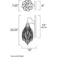 thumbnail image 4 of 22001BCGS Maxim Lighting Twirl-One Light Wall Sconce-7.25 Inches wide by 22.25 inches high-Golden Silver Finish, 4 of 4
