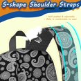 thumbnail image 5 of Paisley and Damask Black Pattern 17" Waterproof Oxford School Backpacks for Teens, S-Shape Padded Straps, for School, Travel, Hiking, Camping, 5 of 5