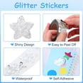 thumbnail image 3 of Uxcell 500Pcs Star Stickers Self-Adhesive Sparkly Stickers Glitter Foil Incentive Stickers for Reward Classroom Teacher Supply Envelope Birthday Package Decoration,Silver,1 Inch, 3 of 6