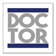 thumbnail image 1 of DistinctInk Custom Bumper Sticker - 8" x 8" Decorative Decal - White Background - DOCTOR Word Art, 1 of 2