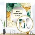 thumbnail image 3 of Designart "Vintage Grid On Time-Honored Blue Celestial Expanse" Transitional Square Mirror For Wall Decor - Large Gold Square Mirror Printed Wall Decor - Transitional Square Living Room Mirror, 3 of 5