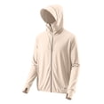 thumbnail image 4 of Stamzod Fishing Shirts for Men Summer Long Sleeve Sun Protection Hoodie Jacket Men's Rash Guard with Pocket Beige-1 XXL, 4 of 5