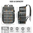 thumbnail image 3 of Cat Paw Print Backpack Cooler – Leakproof Insulated Cooler Bag with Adorable Cat Design, Ideal for Travel, Camping & Picnic, 3 of 6