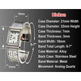 thumbnail image 2 of Blekon Collections Analog Quartz Women's 21mm Case Ten Commandments Cuff Bangle Watch, 2 of 5