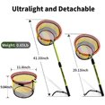 thumbnail image 2 of SAN LIKE Fishing Net Fish Landing Net Collapsible Fish Net with Anti-Slip Telescoping Rubber Pole Handle for Kids Adults in Saltwater Freshwater Multi-Size Extending to 37/42/43/51/69/71/89/98inch, 2 of 7