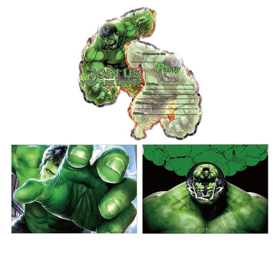 Anime Birthday Party Invitation & Envelopes，12Pcs