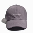 thumbnail image 1 of Sombrero de béisbol con bordado de letras para hombre y mujer, gorra ajustable, protector solar para exteriores, senderismo, adolescentes, M043, 1 of 4
