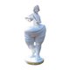 thumbnail image 3 of Sala de yoga Figura de mujer Escultura de figura de dama Tome un martillo para tallarse a sí misma blanco, 3 of 9