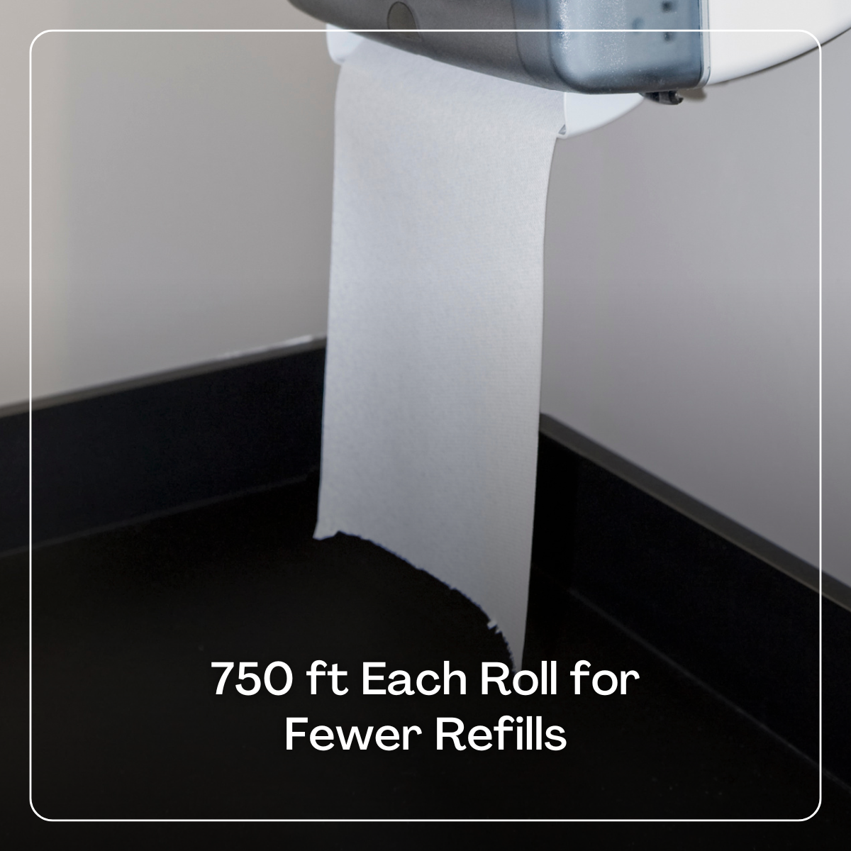 Karat Commercial Paper Towel Rolls, White, 1-Ply, 6 Rolls photo 6