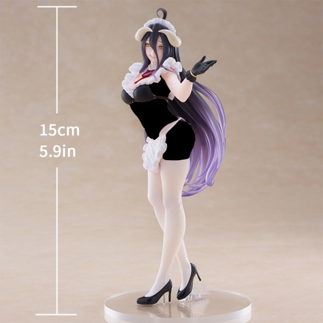New Overlord Albedo (Maid Ver) Character Anime Model Statue Action Figures Desktop Ornament Popular Decorations Fan Souvenirs Creative Gift Collectable