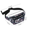 thumbnail image 5 of Fanny Pack for Women Men,Crossbody Fanny Pack Water Resistant Sports Waist Bag Pack, Belt Bag for Travel Hiking Running, 5 of 7