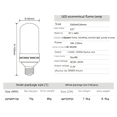 thumbnail image 4 of Bombilla de llama dinámica de simulación económica LED, lámpara de llama de tornillo E27, barra de decoración, lámpara de antorcha, lámpara de antorcha, 4 of 4