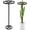 Black-Round, variant on Metal Dragon Fruit Trellis, Adjustable Durable Dragon Fruit Plant Trellis Vertical Indoor Support Frame for Climbing Plants Trees Cactus Garden Outdoor Potted Support, 2 Pcs
