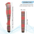 thumbnail image 3 of Iauyy Highly Elastic Women's Trouser Knee High Socks 93% Nylon Breathable and Durable Perfect for Outings, Parties, Home, The Best Gifts for Women A Red Pattern, 3 of 7