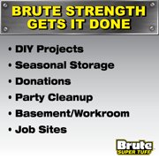 Brute Super Tuff® Contractor Bags, 55 Gallon, 20 Bags (Twist Tie)