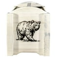 thumbnail image 2 of Homestead Collection Magazine Rack w/ Laser Engraved Bear Design, Ready to Finish, 2 of 5