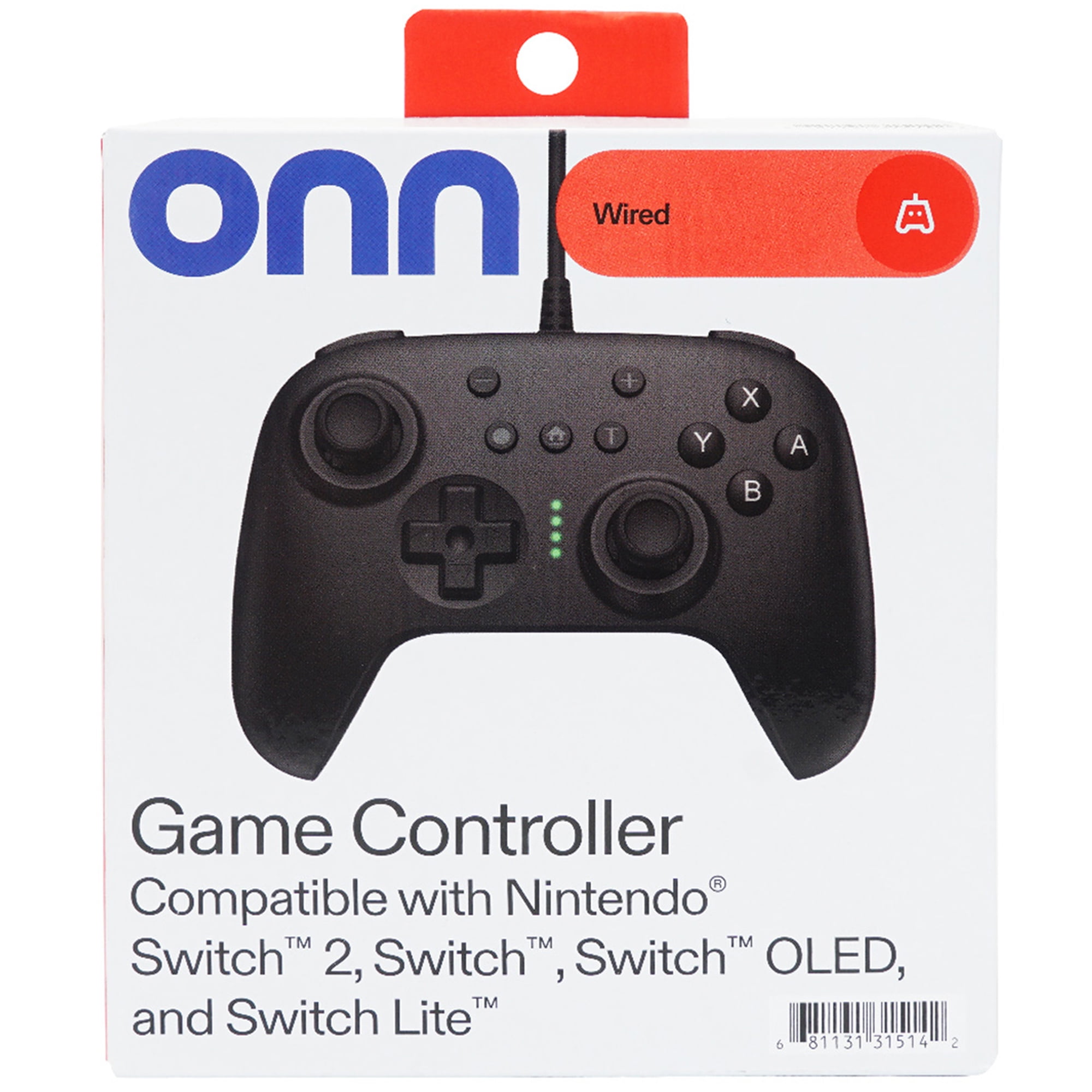 Onn+ Wired Controller Compatible with Nintendo Switch 2 Switch
