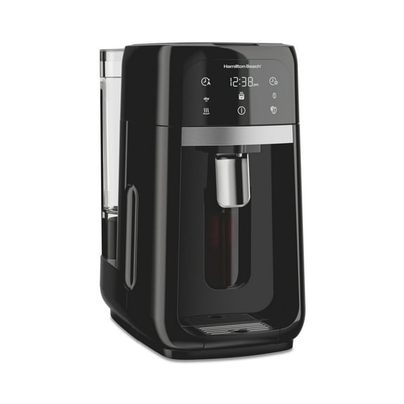 Hamilton Beach One Press 14-Cup Programmable Drip Coffee Maker Machine with Glass Coffee Pot, Black