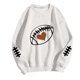 thumbnail image 2 of TaTaai Women Crew Neck Baseball Print Long Sleeve Drop Shoulder Hoodie Casual Fashion Top Ladies Daily Lounge Work Wear Soft Warm Breathable No Fading Versatile Top Gift, 2 of 4