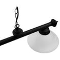 thumbnail image 4 of GSE Games & Sports Expert 56" Hanging Billiard Pool Table Light with Adjustable Metal Chain and 3 Lamp Shades. Great for 7ft/8ft Pool Tables, Billiards Room, Bar - White Glass, 4 of 5