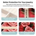 thumbnail image 3 of Rose Travel Portable Square Jewelry Organizer with Ring, Earring, Necklace, and Bracelet Storage - Suitable for Girls and Women, 3 of 6